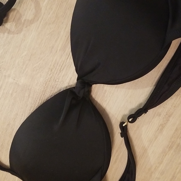 Black Padded Bikini Top - Picture 2 of 5